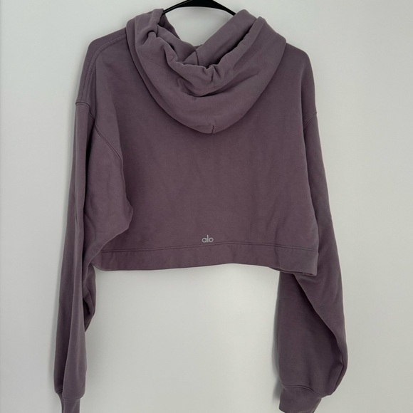 ALO Yoga Bae Relaxed Fit Cropped Hoodie (XS) - Picture 5 of 5